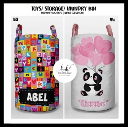 Personalized Toys Bin/ Storage Bin 4