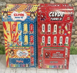 Label and Mini Color Pencil set - Set of 12