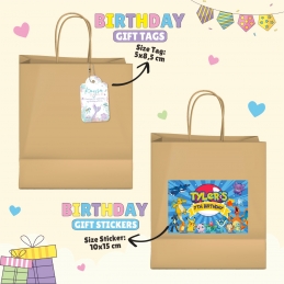 Hang tag and Sticker - Set of 20