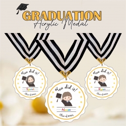 Graduation Acrylic Medal - Set of 6