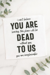Farewell Face Towel - Set of 3